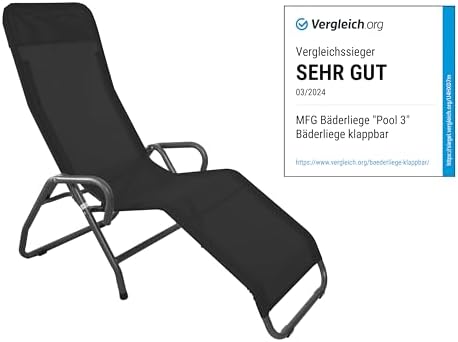 Bild 2 - MFG Freizeitmöbel Bäderliege Pool 3", anthrazit/schwarz