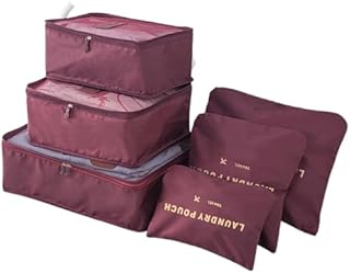 طقم منظم شنط السفر 6×1 – تصميم أنيق لتنظيم الحقائب والدولاب وحماية الأغراض Z