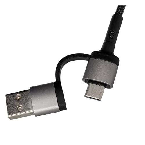 Gosnayl 5 In 1 Universal Fast Charging 60W 3A 3-Foot (1 Meter) Braided Cell Phone/Smartphone Power Cable With Integrated Kickstand - Power Input Usb Or Usb-C #TOP7