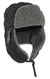 Outdoor Mil-Tec Wintermütze m.Webpelz schwarz Gr.L
