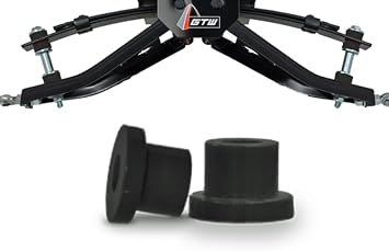 Replacement A-Arm Bushing Set Golf Cart Lift Kits | Also Compatible with MadJax Lift Kits - Black