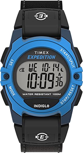 Montre numérique Timex mixte avec bracelet en tissu noir TW4B279009J