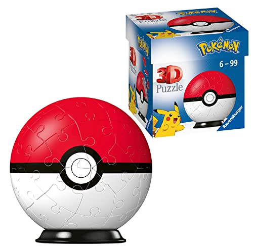 Ravensburger- Puzzles 3D 54 pièces-Poké Ball/P...