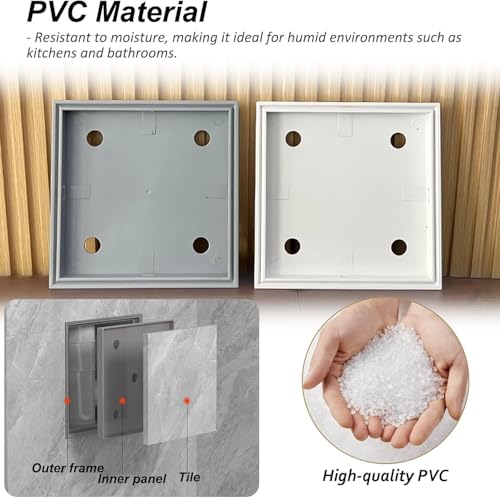 Panel de acceso impermeable de plástico para pared de baño y techos 5