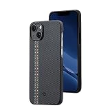 pitaka Hülle für iPhone 14 Plus Kompatibel mit Magsafe Ultradünn Hülle aus 600D Aramidfaser Magnetische Schutzhülle mit Kameraschutz Kratzfeste Handyhülle Minimalismus [MagEZ Case 3] Rhapsodie