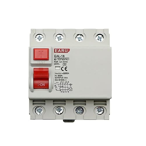 Disjoncteur électromagnétique 4P 50A 10mA Type A résout fuite de courant et panne électrique