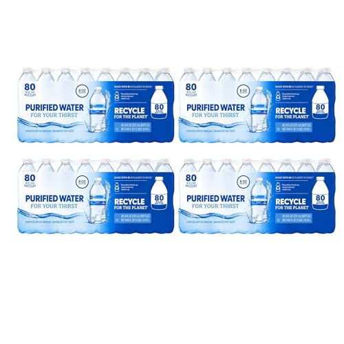 Purified Bottled Water 8 fl oz 80 Count per Case