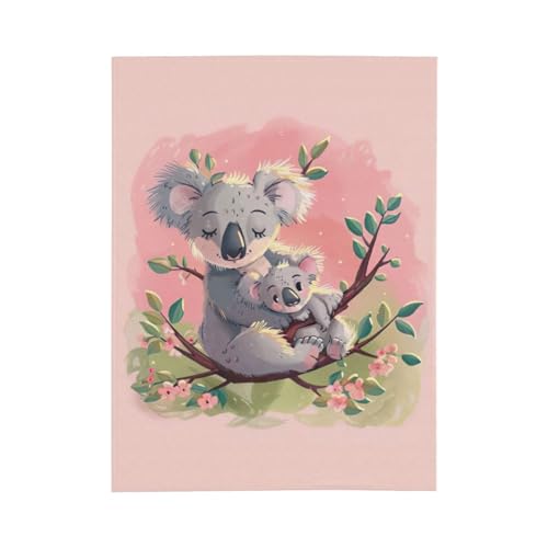 Couverture chaude en flanelle koala pour le camping et le lit