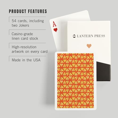 Baraja de Poker Lantern Press, 52 cartas, diseño Pizza miniatura 3