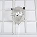 12 inch Silver Cat Balloons Animal Balloons for Cat Birthday Party Decoration Supplies DIY Kitty Balloons for Animal Kitty Theme Party Decorations(6 Pack)