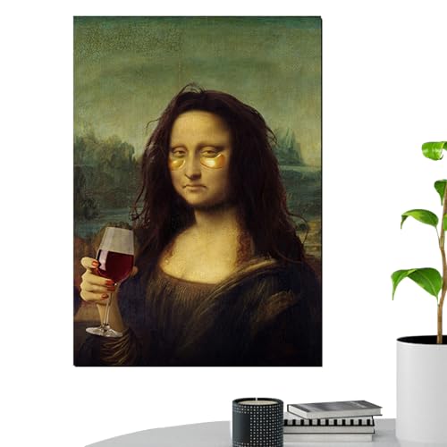 Cuadro enmarcado de humor vintage para renovar la decoración de pared del hogar