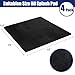 Yesland 4 Pack 22'' Oil Drain Splash Pad, No Splatter Square Pad for Transmission Drain Pan, Anti Splash Oil Change Mat for Mechanics and Automotive, Black