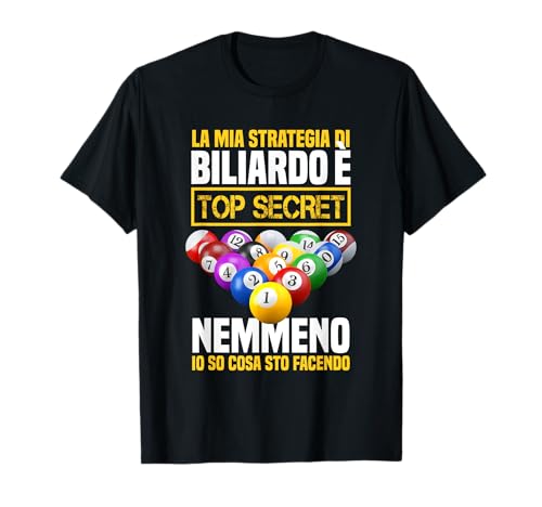Giocatore Biliardo Regalo Biliardo Divertente Billard Maglietta