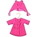 Bigjigs Toys Cappotto e Berretto in Pile Rosa Acceso (per Bambole di 38 cm)