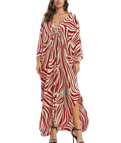 ZaisuiFun Kaftan Mujer Playa Vestido Verano Largo Talla Grande Caftán Bohemia Playeros Bikini Cover Up