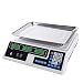 OTBK Bascula Comercial 40kg/2g, Batería Interna Recargable Balanza Digital Profesional para Hostelería, Frutería (Color : White)