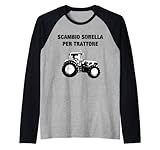 trattore agricoltore fratello figlio regalo per bambino maglia con maniche raglan