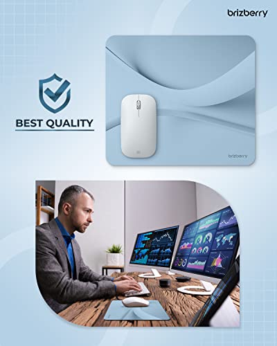 ARTBRIZ&reg; Brizberry Art-Pro Mouse Pad, Optimised for Speed and Precision, Premium Anti Skid Rubber Base, for Office Desktop Laptop PC Mac, 240mm x 240mm x 3mm (112S - Pack of 1)