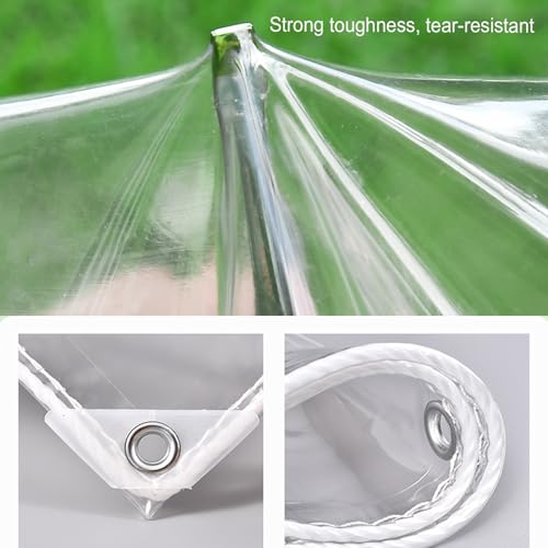 Bâche de terrasse transparente contre le vent et bâche de toit étanche - 4