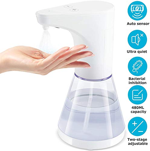 ELTD Nebulizzatore di Alcol Senza Contatto, distributore di disinfettante, Spray di induzione Automatica della Nebbia alcolica (480 ml)