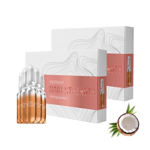 Haarampullen-Serum, Haarstimulierende Intensivampulle, Anti-Frizz, Haarkur ohne Waschen, Regeneriert und repariert geschädigtes Haar, Verdickt und beschleunigt das Haarwachstum, Nicht fett (14PCS)