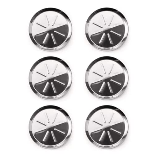 Kit Porta Copos Descanso Aço Inox 6 Unidades Mesa Balcão Cor:Inox