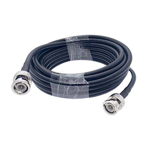 Cable coaxial RG58 BNC macho de 1 metro y 50 ohmios para antenas y radiofrecuencia