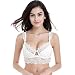Varsbaby Women's Push Up Embroidery Bras Set Lace Lingerie Bra and Panties, Size 34C, White