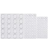 120 Stück Türpuffer Anschlagpuffer Transparent Selbstklebend, Gummipuffer Anschlagdämpfer Elastikpuffer Dämpfung Pads, Schutzpuffer Möbelpuffer Gummifüße für Tür Wand Schrank Tastatur Puffer(3 Größen)