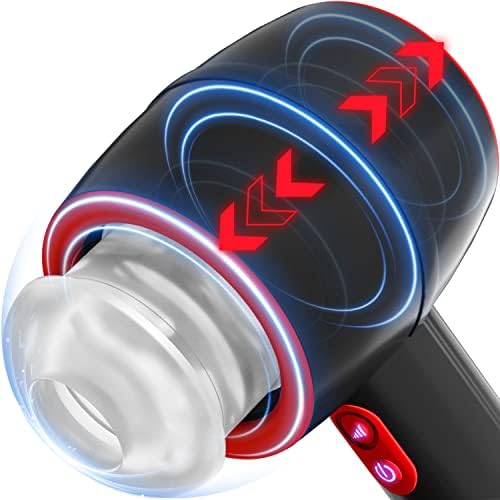 Automatic Male Masturbator, AMOVIBE Stroking Male Masturbators Cup with 3 Powerful Thrusting Modes, Pocket Pussy for Men, Dual Open-Ended Penis Massager Sex Toys for Men, Male Adult Sex Toys & Games