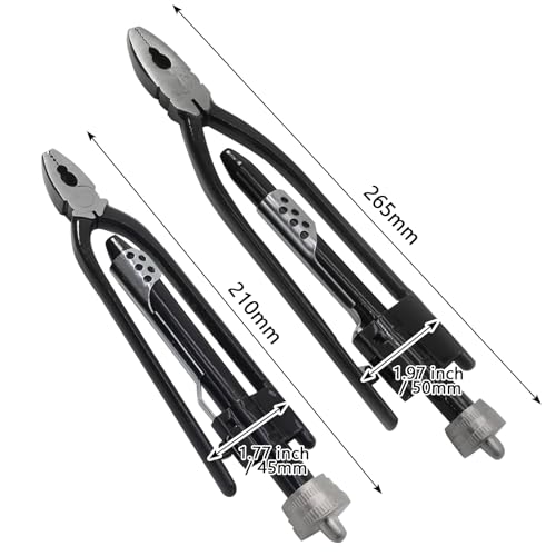 Image of Bonsicoky 2 Pcs Safety Wire Pliers, 6 Inch & 9 Inch Heavy Duty Wire Twisting Tool for Aircraft, Machinery, Vehicles