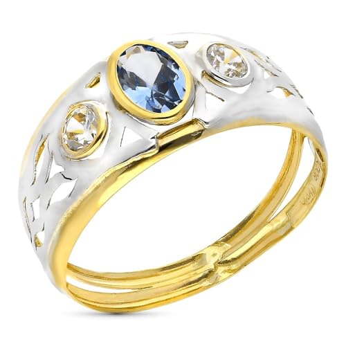Bague en or bicolore et aigue-marine : l'éclat d'un grand bijou sans gêne