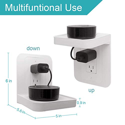 Outlet-Shelf-2Pack-Bathroom-Wall-Shelf-with-Built-in-Cable-Management-DecoraStandard-Outlet-Shelf-Wall-Holder-for-Kitchen-OrganizationSpace-Saving-Solution-for-Smart-Home-Decor-Phones-Speaker