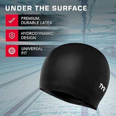 TYR Latex Adult Swim Cap for Women and Men - Training and Recreational Swimming Hat with a Durable Latex Construction - Hydrodynamic Fit
