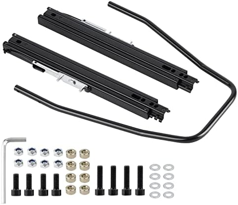 Racewill Seat Slider , Seat Mounting Track Assembly Kit , Fits for NRG Sparco and Most Aftermarket Seats, Universal