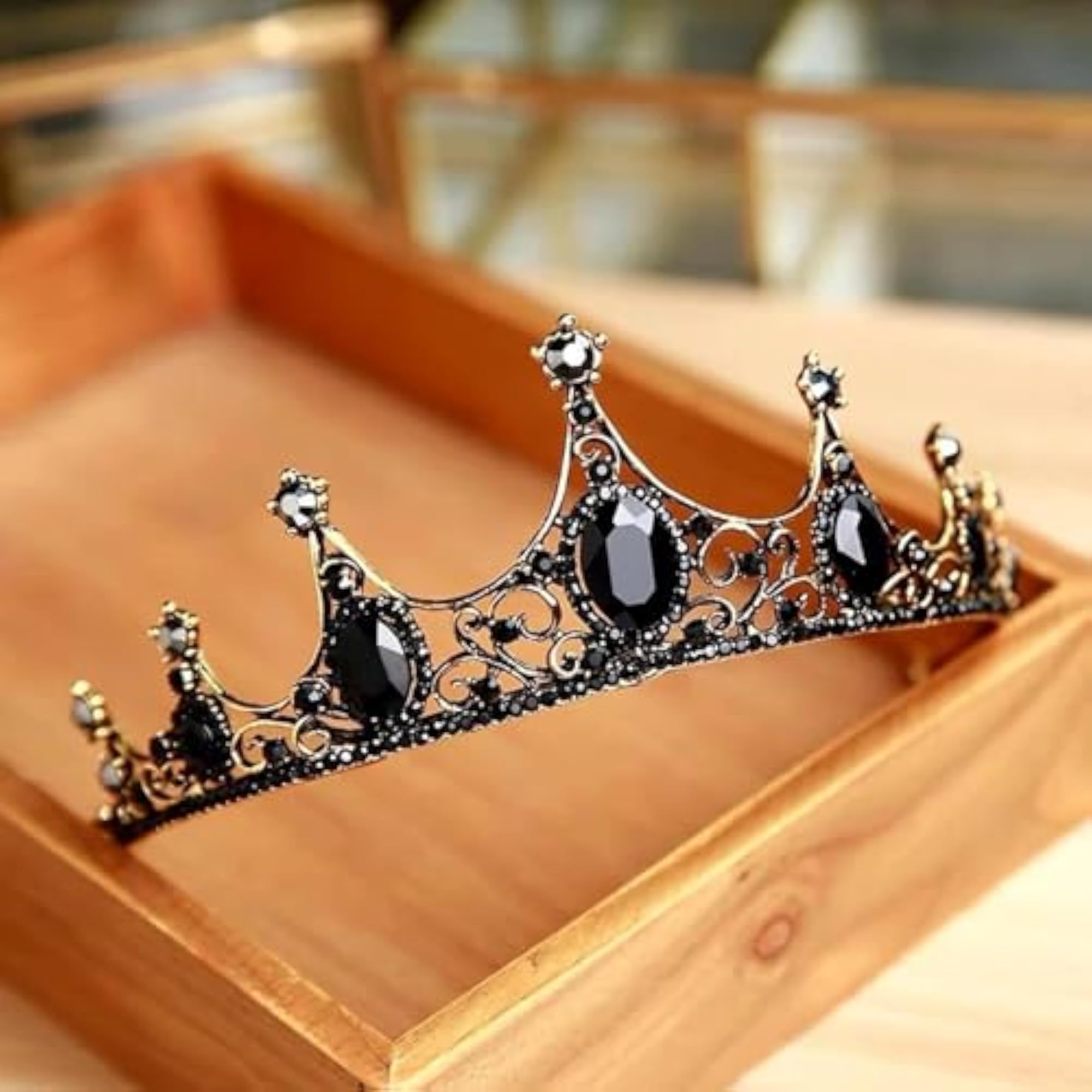 Baroque Style Rhinestone Crowns Tiaras Headband