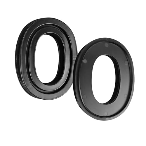 Almohadillas para oído compatibles con auriculares 3M Peltor X1A-X5A, cojines de gel refrigerante para PROHEAR 037/033, ZOHAN EM042/033, TAC 100/300/500 con carcasa inferior sellada miniatura 4