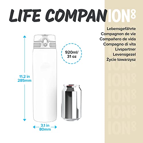 Ion8 Double Wall Stainless Steel Leakproof Water Bottle - 34 Oz/1000 Ml - Navy #TOP4