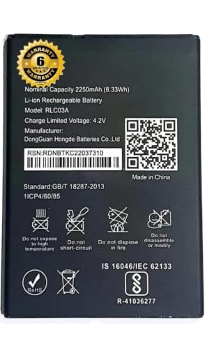 Image of RLC03A Battery for LYF Wind 6 LS-5009 Wind 7 LS-5016 Battery with 6 Month Warranty**** (MAR165)