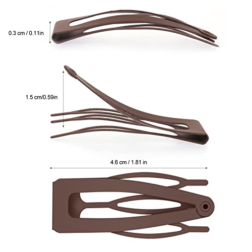 24Pcs Snap Barrettes For Women Small Snap Hair Clips Metal Snap Hair Clips For Women Girls Double Grip Hair Clips Hair Making Hair Clips Accessories Salon Supplies #TOP1