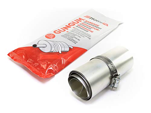 Bande de réparation pour tuyau d'échappement Holts Gun Gum kit de colmatage fuite pot