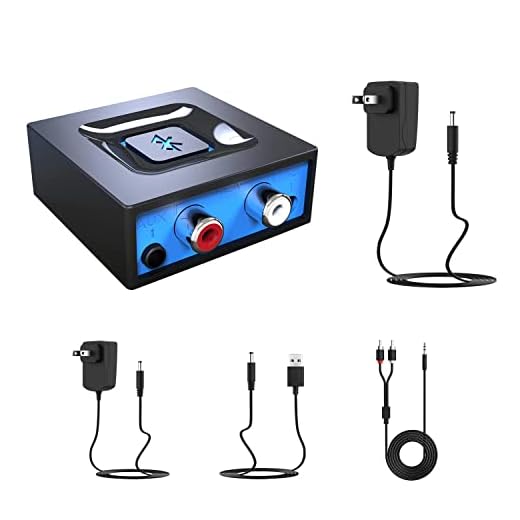 Esinkin Bluetooth Audio Adapter + AC to DC Power Adapter