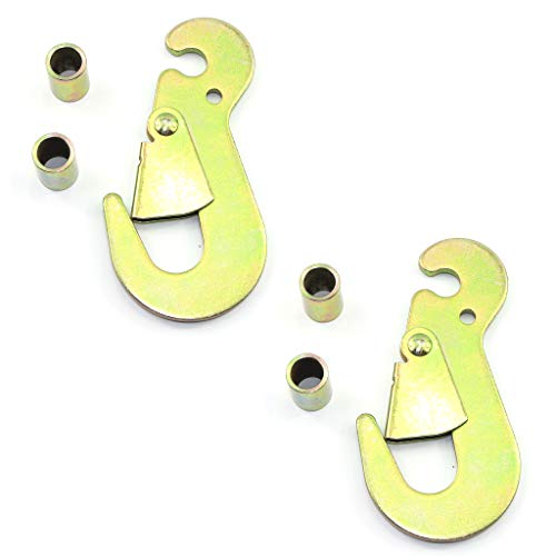 WorldPac (Pack of 2) 2" Ratchet Snap Hook with Safety Lock and Spacers
