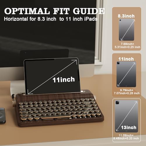 YUNZII QL75 Retro Typewriter Hot Swap RGB Keyboard(Wood, Cocoa V2) - 2
