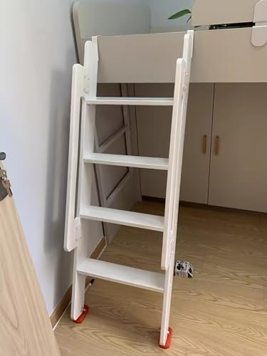 Échelle de camping-car en bois blanc avec quincaillerie incluse - 3