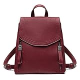 ❤【Praktische Struktur】Dieser Damen Daypack verfügt über zwei seitliche flexible Knopfverschlüsse. Dieser Entwurf kann diesen Rucksack eine ursprüngliche Form leicht beibehalten. Wenn Sie viele Dinge in dieser Tasche halten, indem Sie diese Knöpfe öffnen, wäre die Oberfläche dieses modischen Rucksacks nicht sperrig. Wenn Sie diese beiden seitlichen Knopfverschlüsse schließen, Die Rucksacktasche verkleinert die Öffnung, um sie enger zu machen.