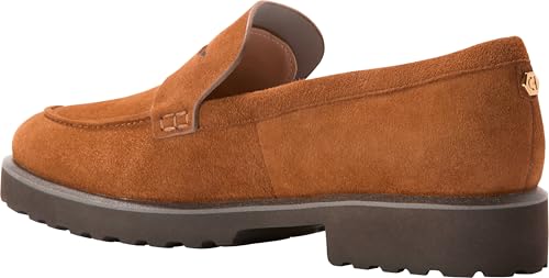Cole Haan Cole Haan Women's Gwendolyn Penny Loafers, Tobacco Suede, 11-B US
