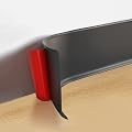 Art3d Flexible Wall Baseboard Molding Trim, 4 Inch x 20 Feet Peel and Stick Vinyl Wall Base Trim, Black