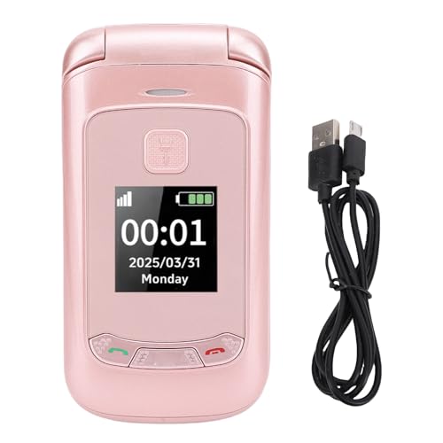 CHEOTIME 2G GSM Flip Phone for Seniors, 2.8 inch Main...