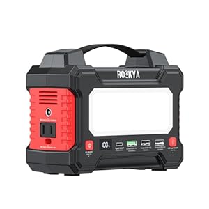 166.5Wh Portable Power Station 150W Laptop Charger,Lithium Battery Power Bank Solar Generator with AC outlet & Flashlight (SOS mode) for Home Emergency Outage,Office,Outdoor Camping,RV Travel.